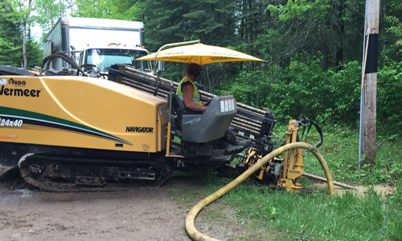 Image of fiber installation